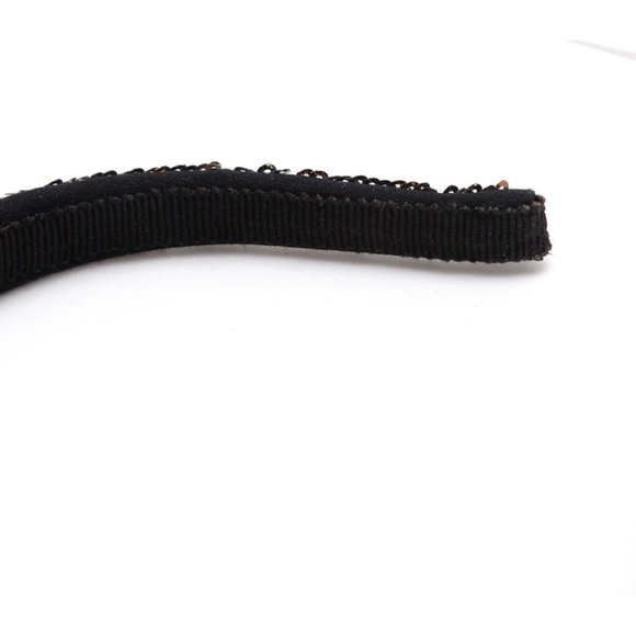 MIU MIU Hairband Sequins Silver Copper Green Black Hair Accessory main image 5